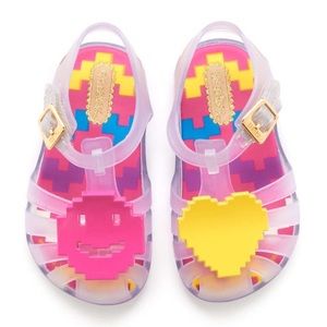 Mini Melissa Clear Emoji Jelly Sandal
